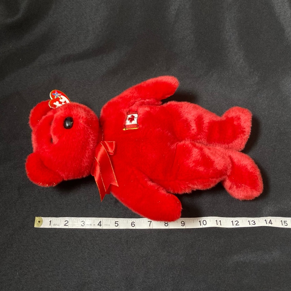 ⭐️ RARE Vintage 2001 Pierre The Canadian Bear Ty Beanie Buddy Canada Exclusive - Picture 14 of 16